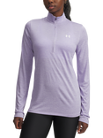 Under Armour Women's Tech 1/2 Zip Top, Transparent /White