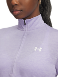Under Armour Women's Tech 1/2 Zip Top, Transparent /White