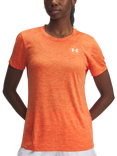 Under Armour Tech Twist Short Sleeve Sports Top, Orange Base / White