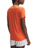 Under Armour Tech Twist Short Sleeve Sports Top, Orange Base / White