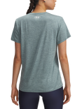 Under Armour TwistUA Tech V-Neck T-Shirt, Jasper Blue / White