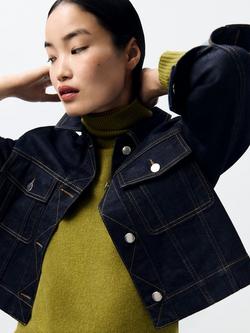 John Lewis Short Denim Jacket, Indigo