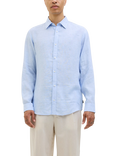 Jack & Jones Linen Regular Fit Shirt, Brunnera Blue
