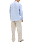 Jack & Jones Linen Regular Fit Shirt, Brunnera Blue