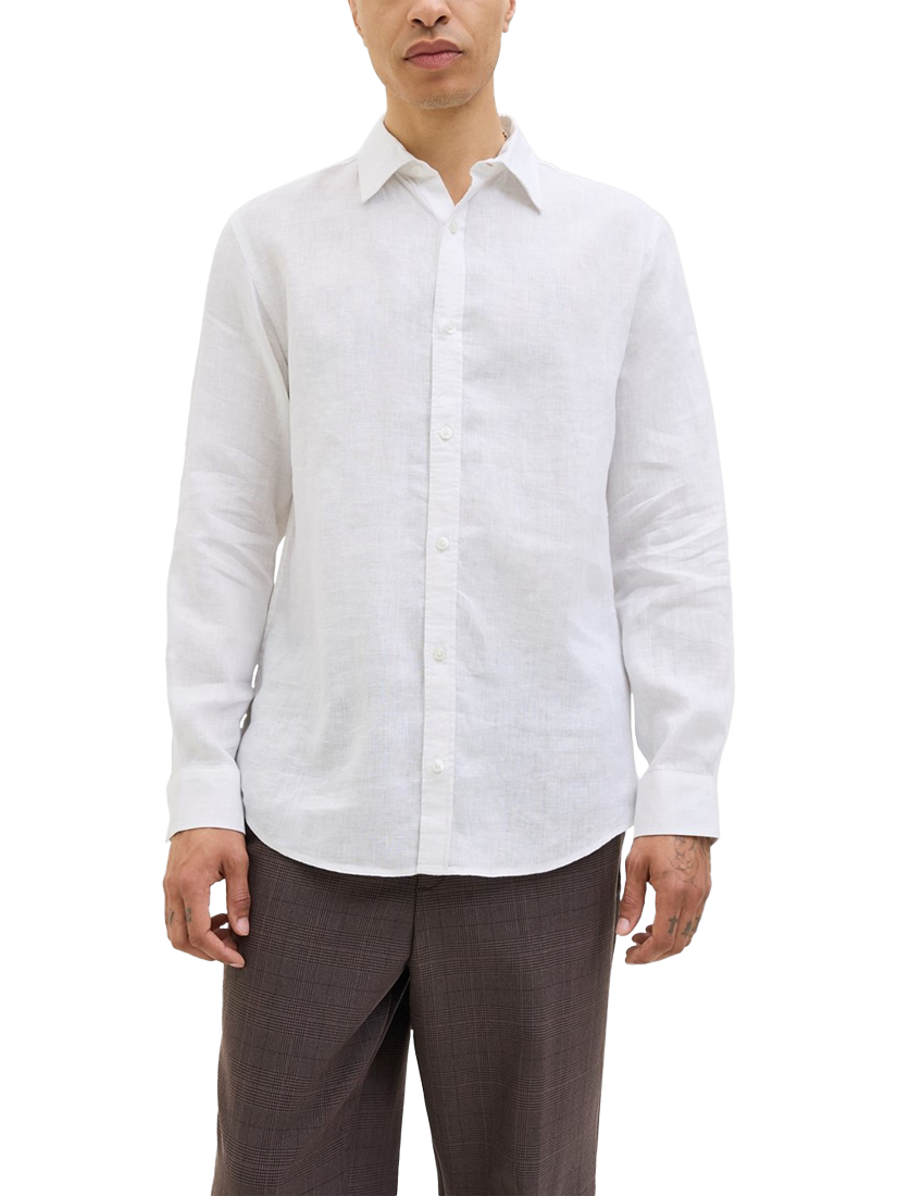Product image 1 of 3, which shows Jack & Jones Long Sleeve Shirt, Bright White, S