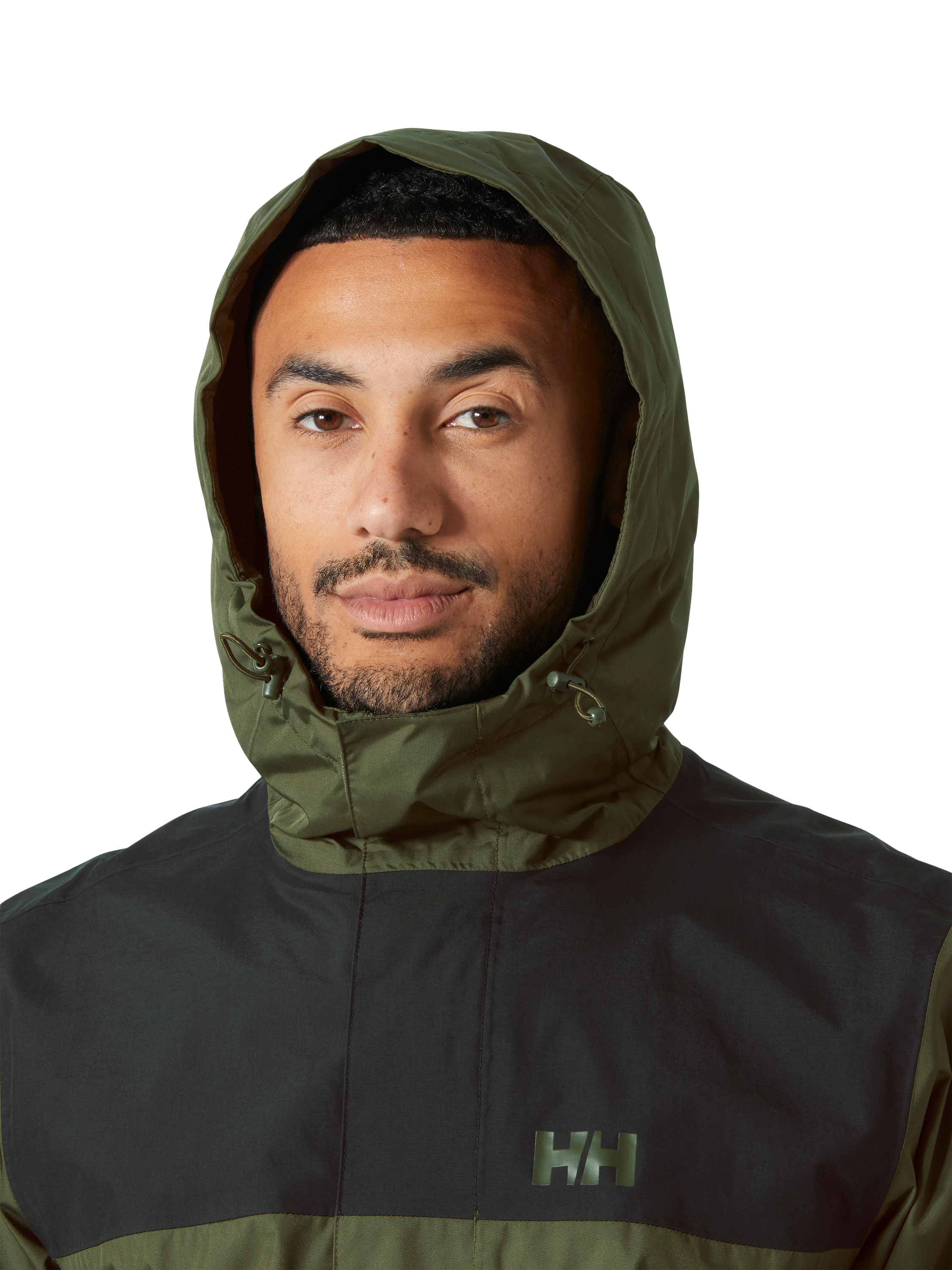 Product image 3 of 4, which shows Helly Hansen Men's Vancouver Waterproof Rain Jacket, Utility Green, XL