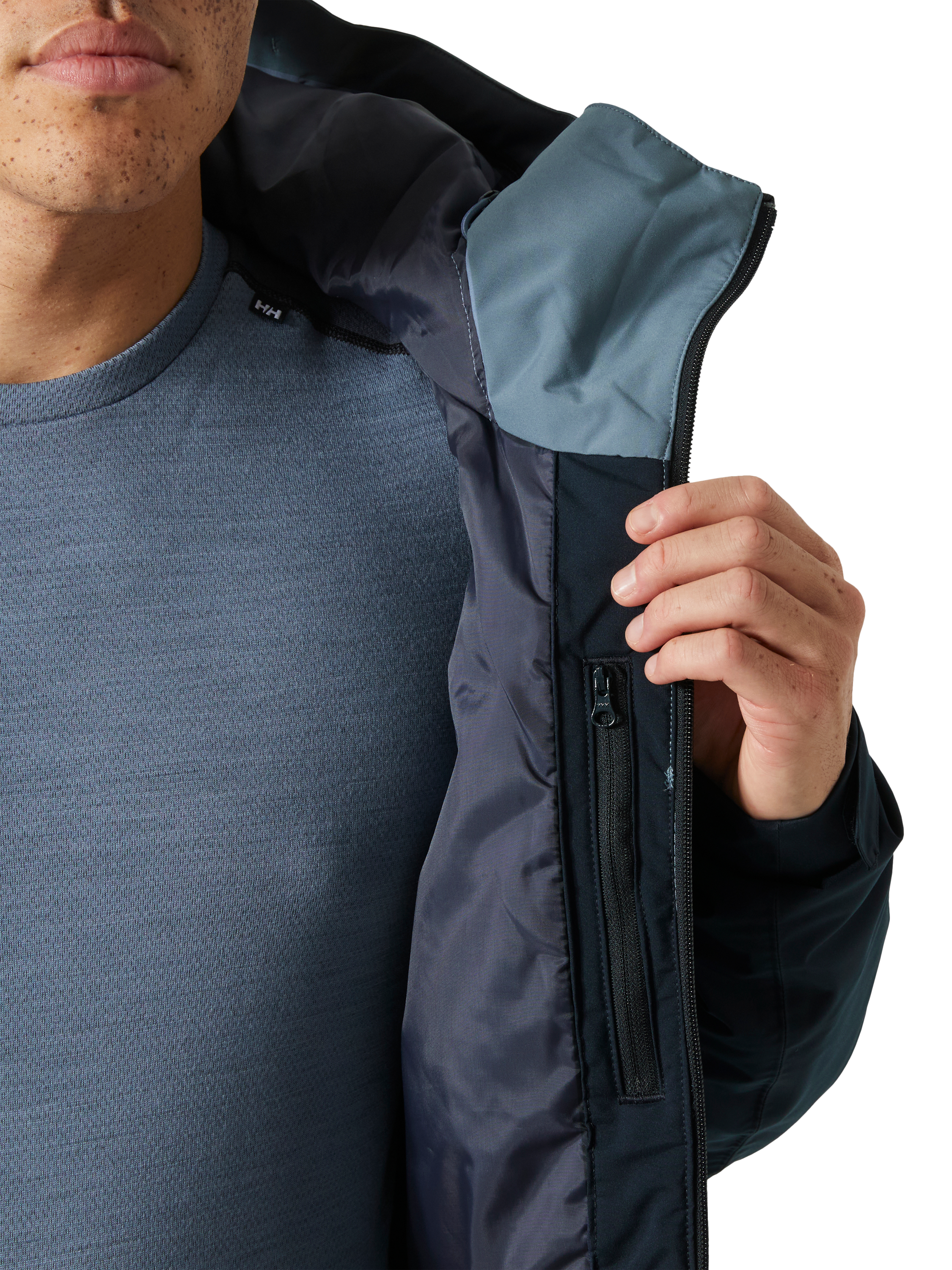 Product image 6 of 6, which shows Helly Hansen Men's Alpine Insulated Ski Jacket, Navy, S