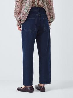 AND/OR Mid Rise Barrel Leg Jeans - view 2, Dark Blue