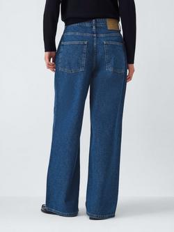 AND/OR Cross Waist Wide Leg Jeans, Mid Blue - view 2, Mid Blue