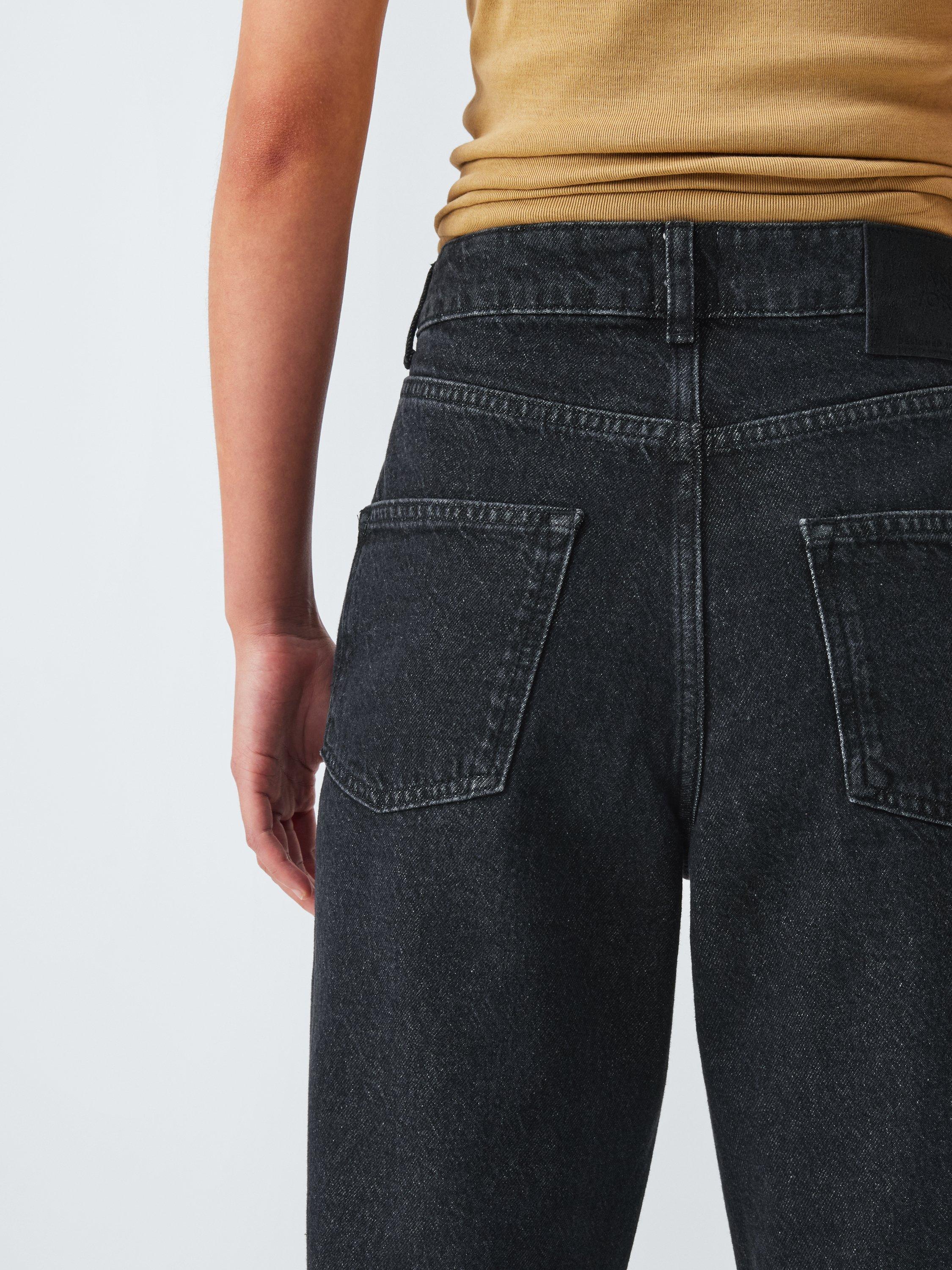 Product image 6 of 6, which shows AND/OR Mid Rise Straight Leg Jeans, Black, 26R