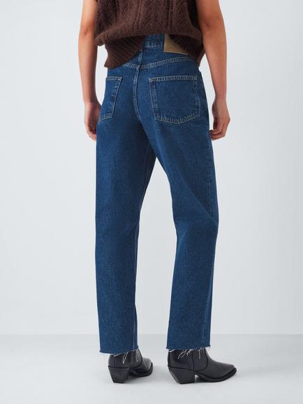 AND/OR Mid Rise Straight Leg Jeans - view 2, Mid Wash Blue