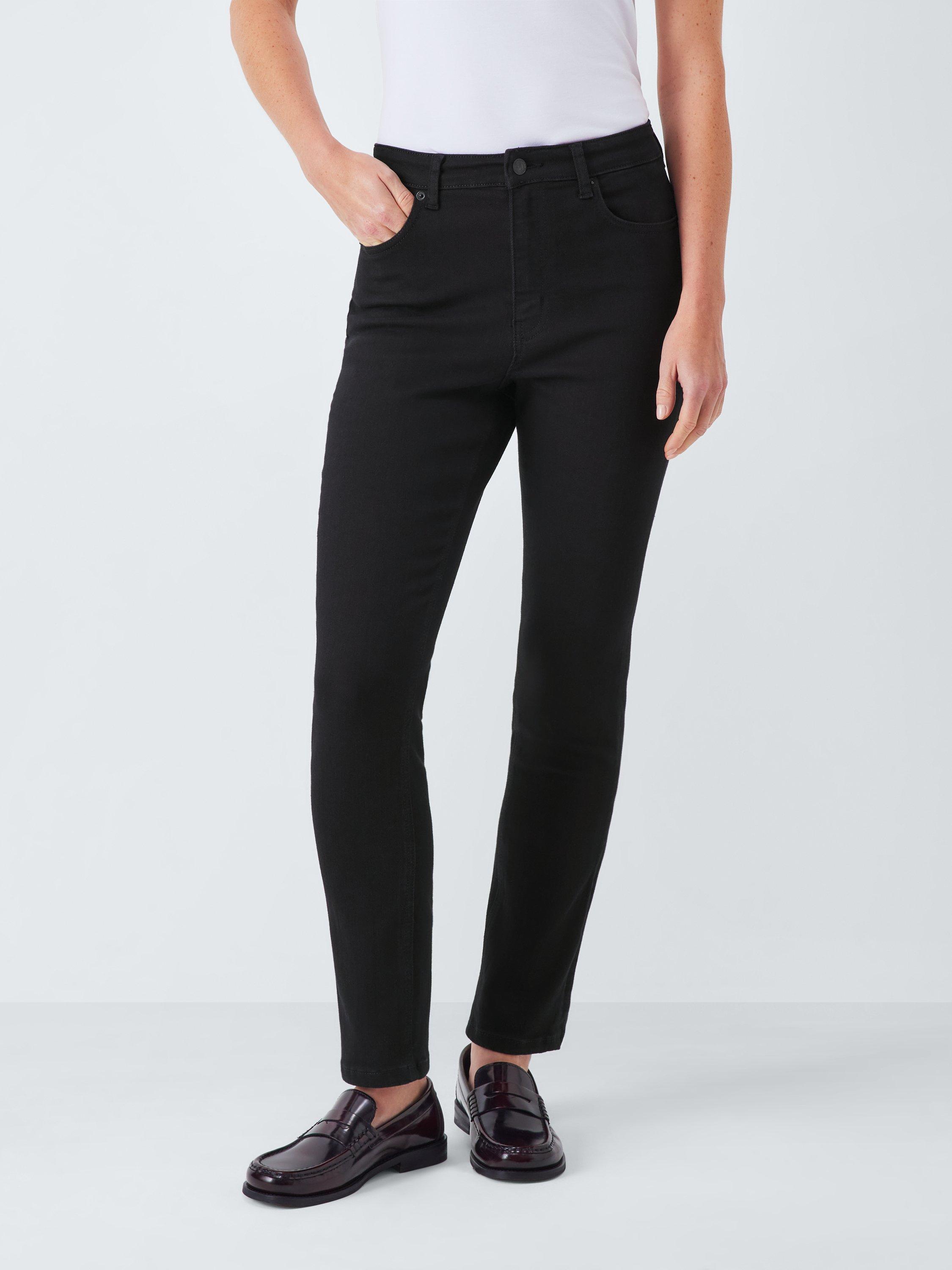 Product image 1 of 6, which shows John Lewis Mid Rise Skinny Jeans, Black, 8