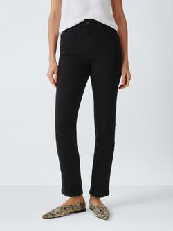John Lewis Mid Rise Skinny Jeans, Black