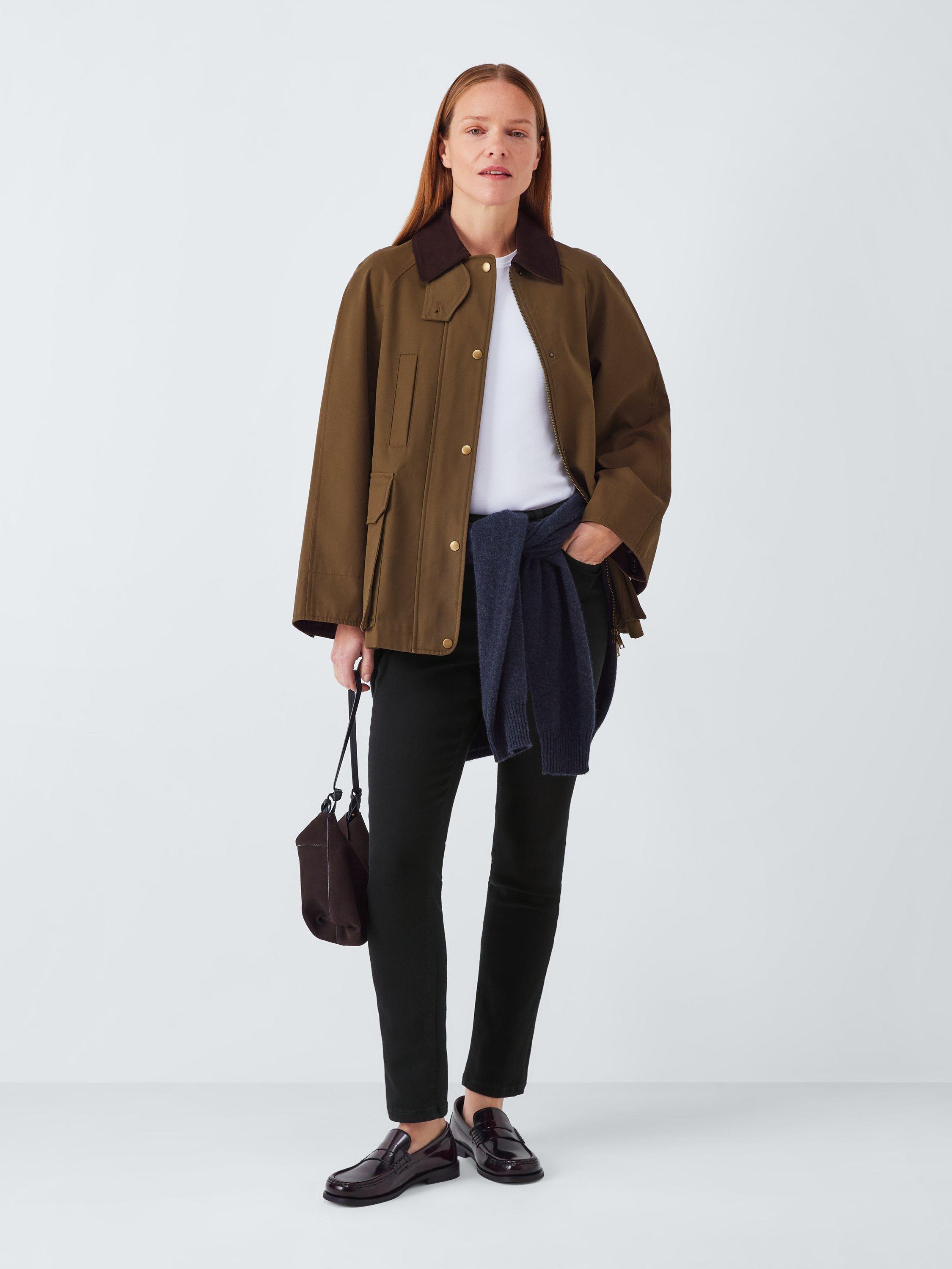 Product image 3 of 6, which shows John Lewis Mid Rise Skinny Jeans, Black, 8