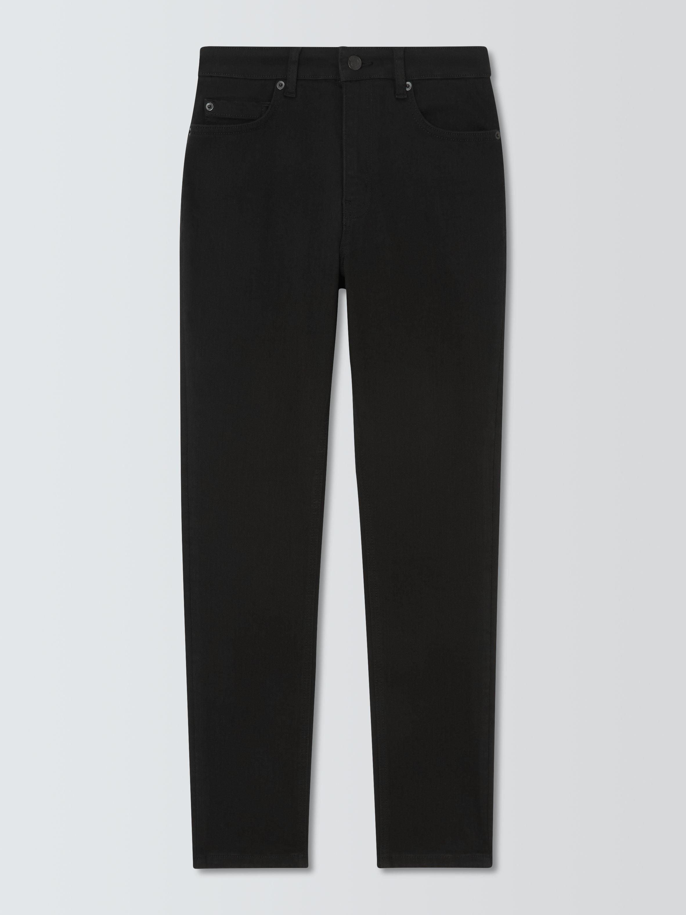 Product image 4 of 6, which shows John Lewis Mid Rise Skinny Jeans, Black, 8