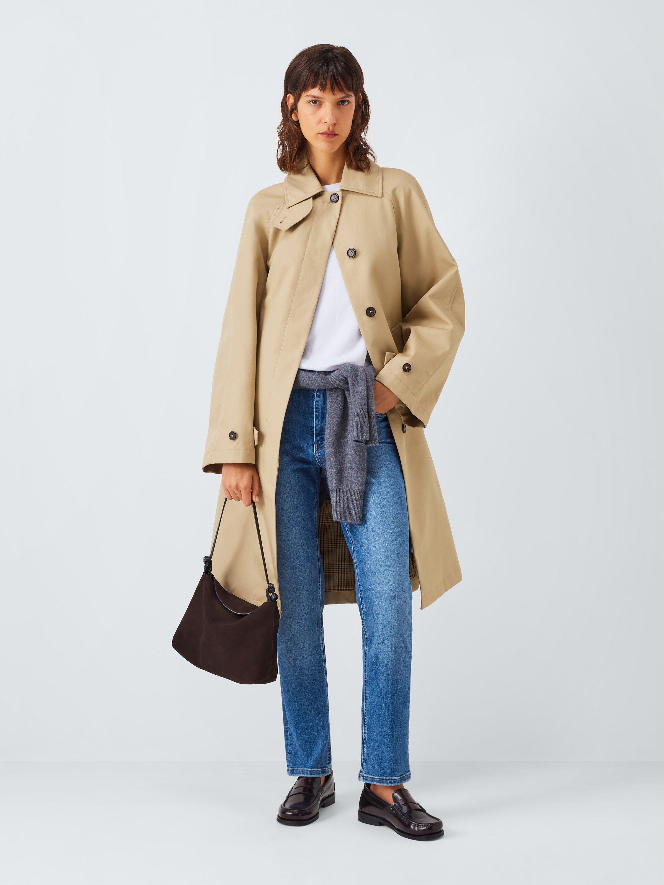 Product image 3 of 6, which shows John Lewis Mid Rise Skinny Jeans, Mid Blue, 8