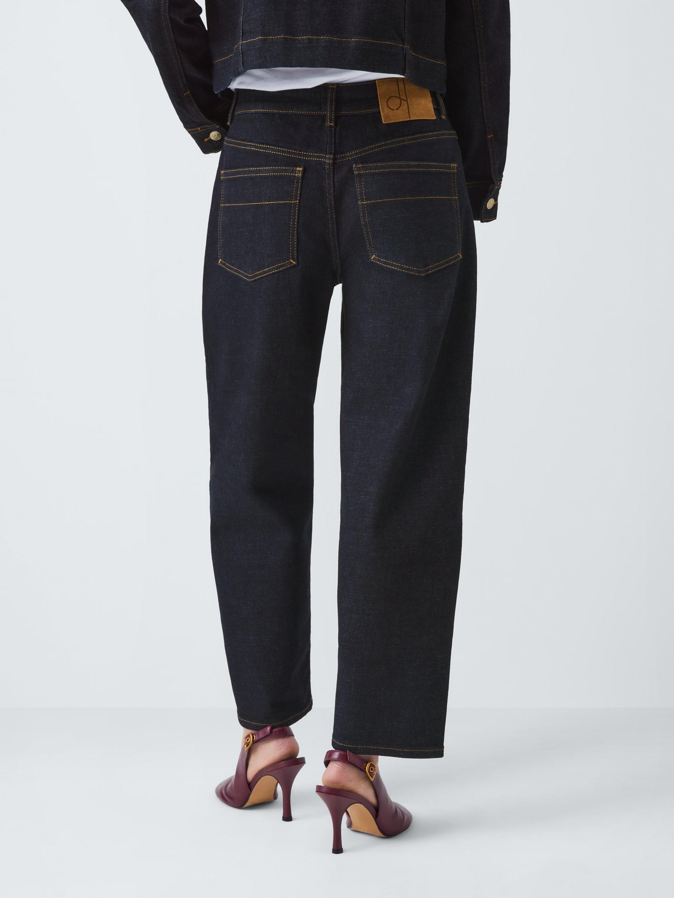 Product image 2 of 6, which shows John Lewis Tapered Leg Denim Jeans, Indigo, 8
