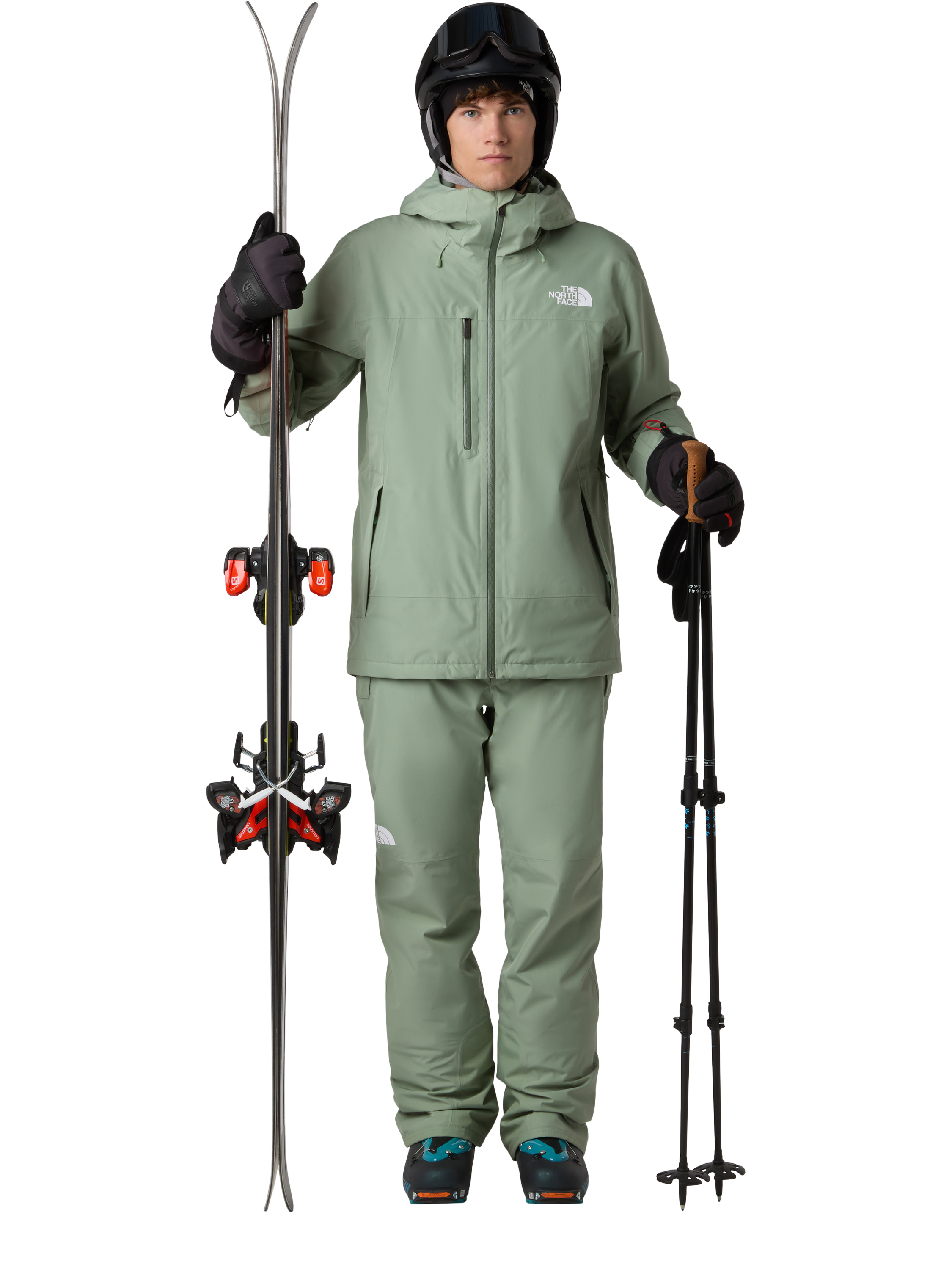 The North Face Descendit Waterproof Ski Trousers, Slate Moss