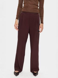 Saint Tropez Cele Wide Leg Trousers, Mid Red, Mid Red