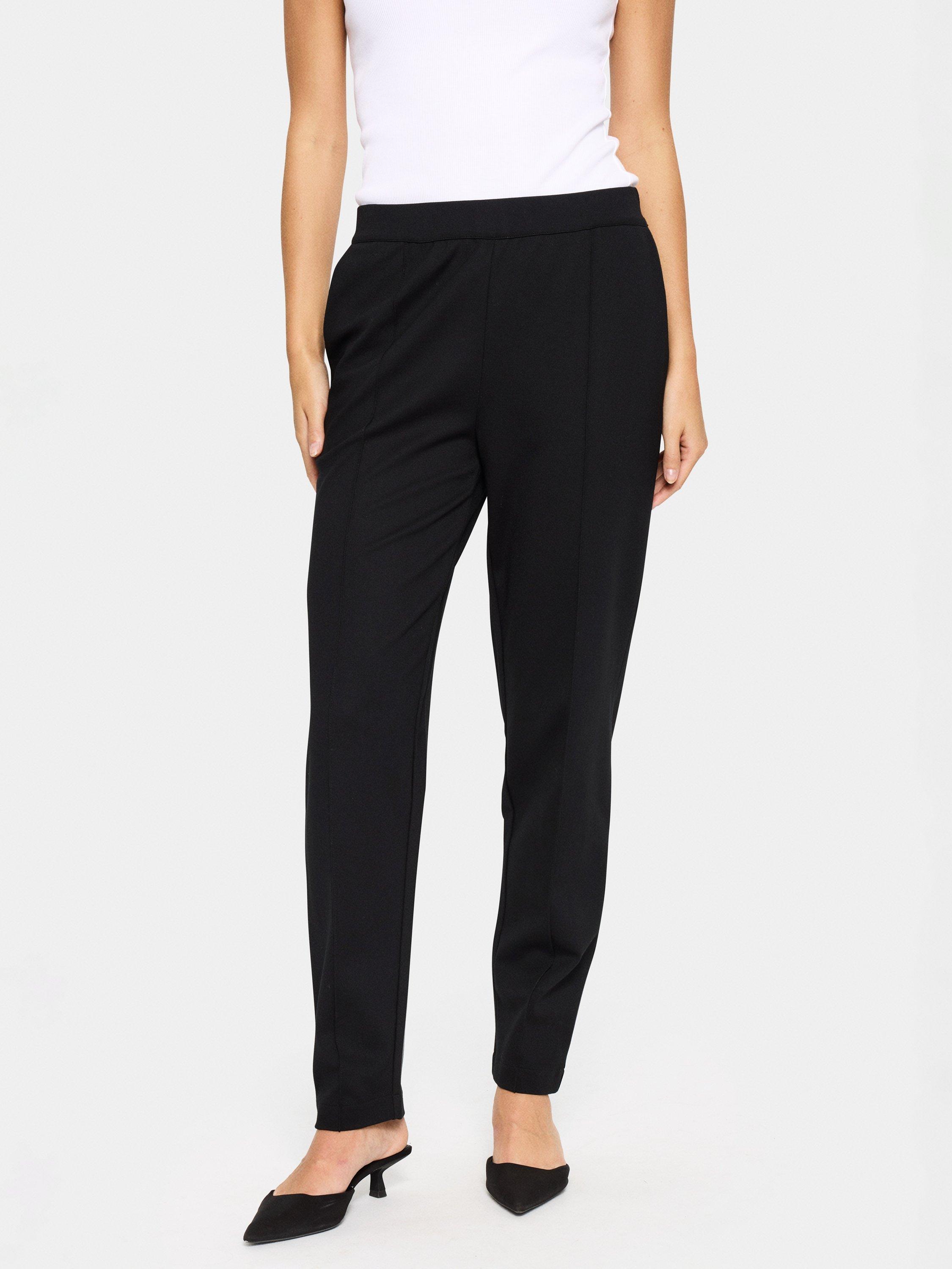 Product image 1 of 6, which shows Saint Tropez Genn Tailored Trousers containing LENZING™ ECOVERO™ Viscose, Black, XS