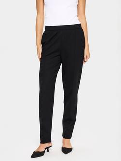 Saint Tropez Genn Tailored Trousers containing LENZING™ ECOVERO™ Viscose, Black