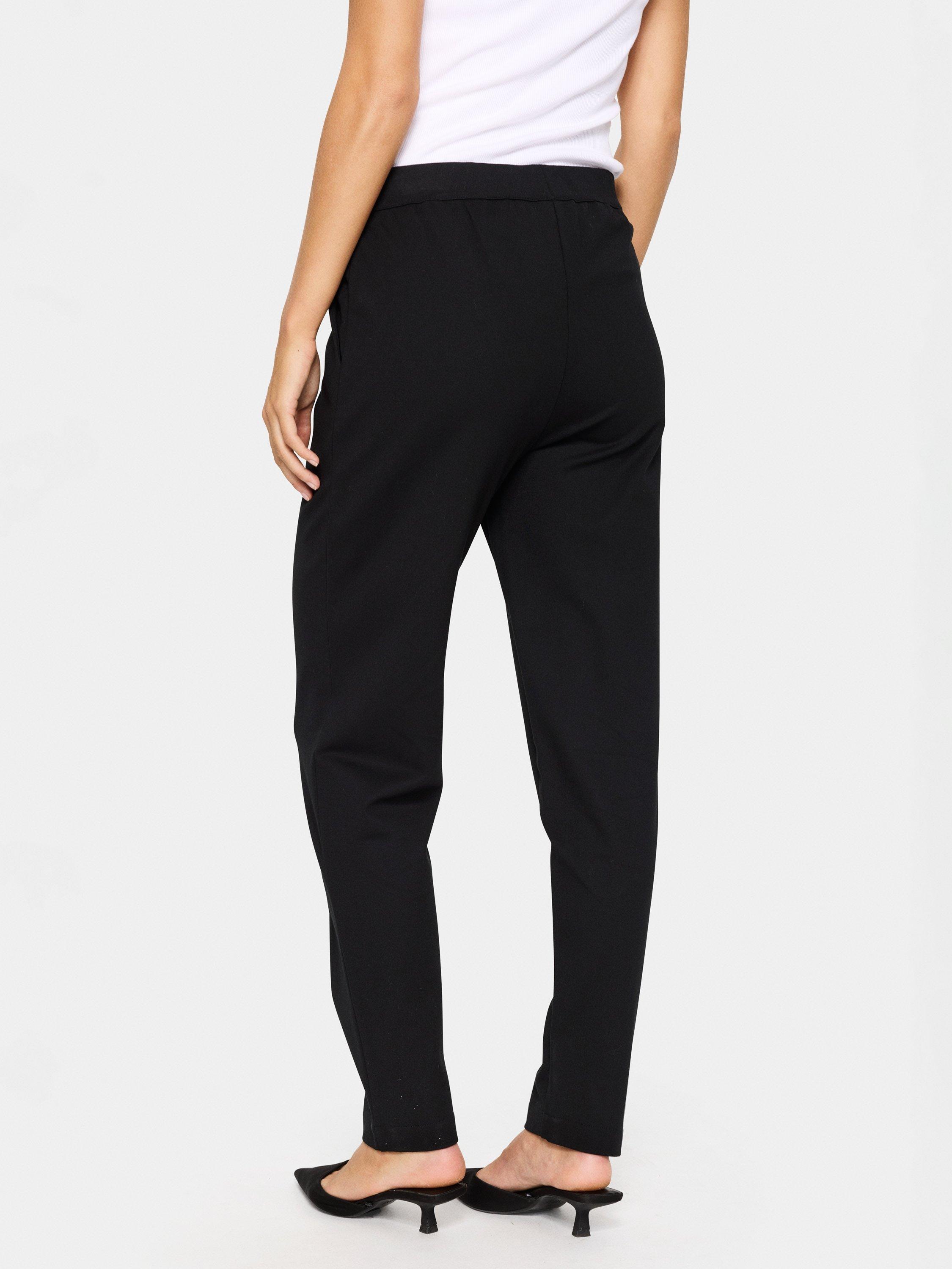 Product image 2 of 6, which shows Saint Tropez Genn Tailored Trousers containing LENZING™ ECOVERO™ Viscose, Black, XS