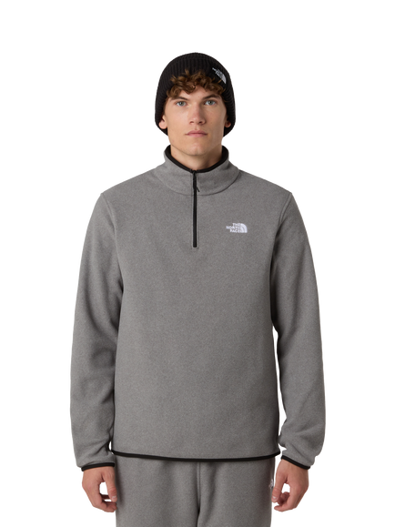 The North Face Glacier 1/4 Zip Fleece, Mid Grey Heather, Mid Grey Heather