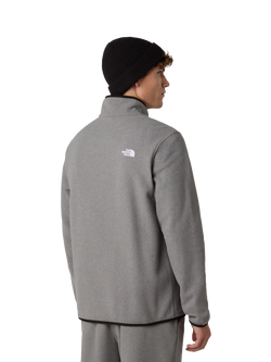 The North Face Glacier 1/4 Zip Fleece, Mid Grey Heather - view 2, Mid Grey Heather