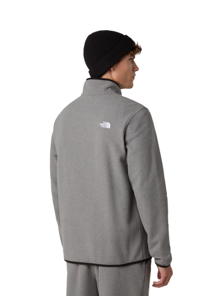 The North Face Glacier 1/4 Zip Fleece, Mid Grey Heather - view 2, Mid Grey Heather