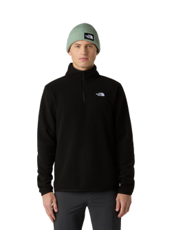 The North Face Men's Glacier 1/4 Zip Fleece, Black, Black