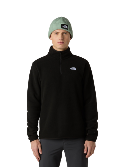 The North Face Men's Glacier 1/4 Zip Fleece, Black, Black