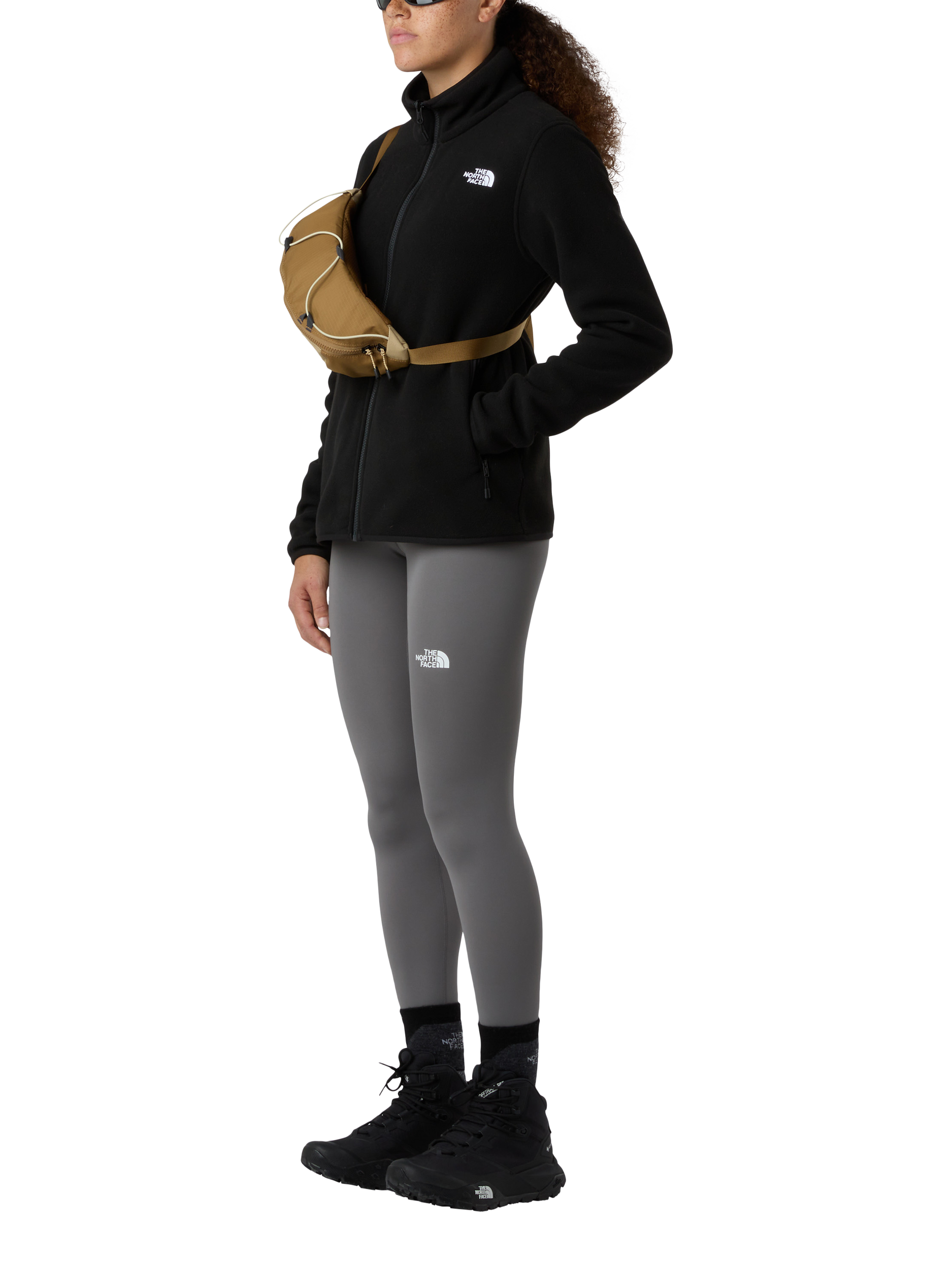 Product image 4 of 4, which shows The North Face Women's Glacier Full Zip Fleece, Black, S