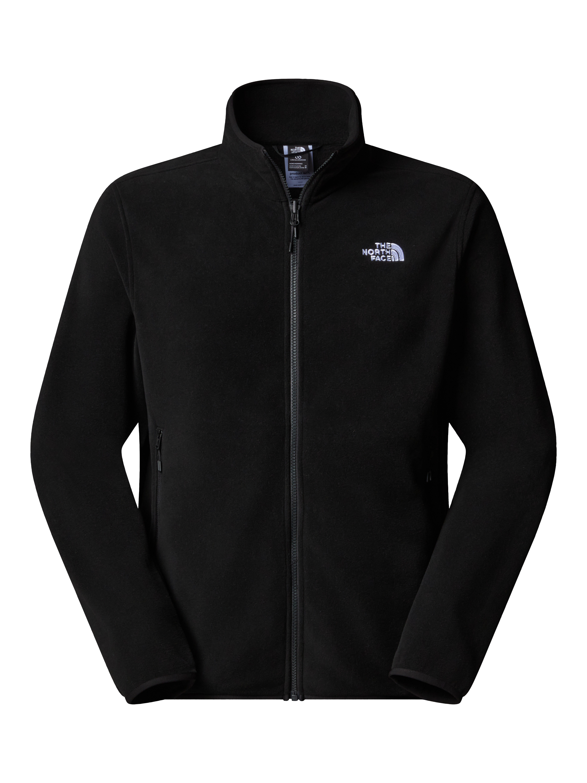 Product image 1 of 2, which shows The North Face Glacier Full Zip Fleece, Black, S