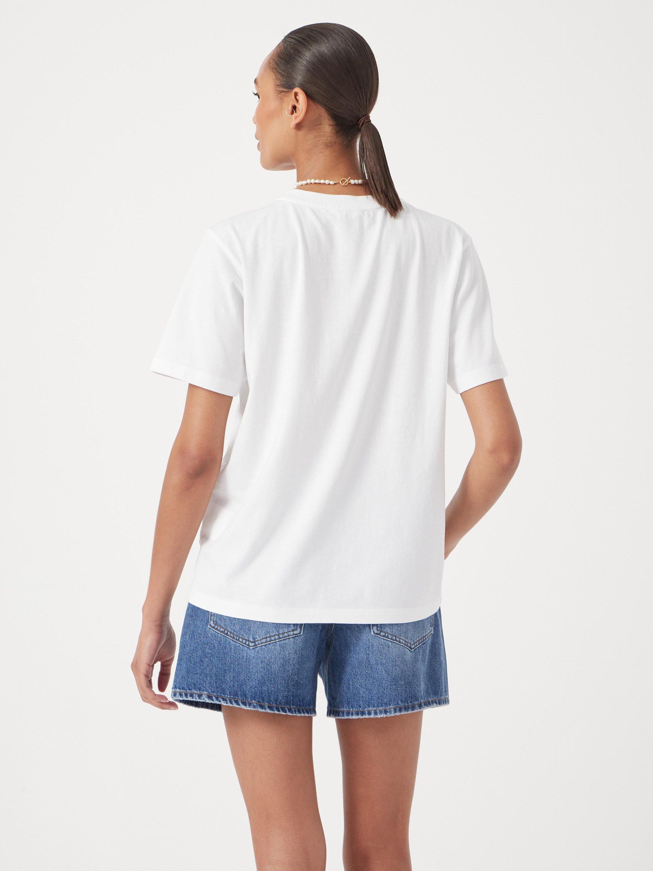 Product image 3 of 4, which shows HUSH Le Soleil Graphic T-Shirt, Ecru, L