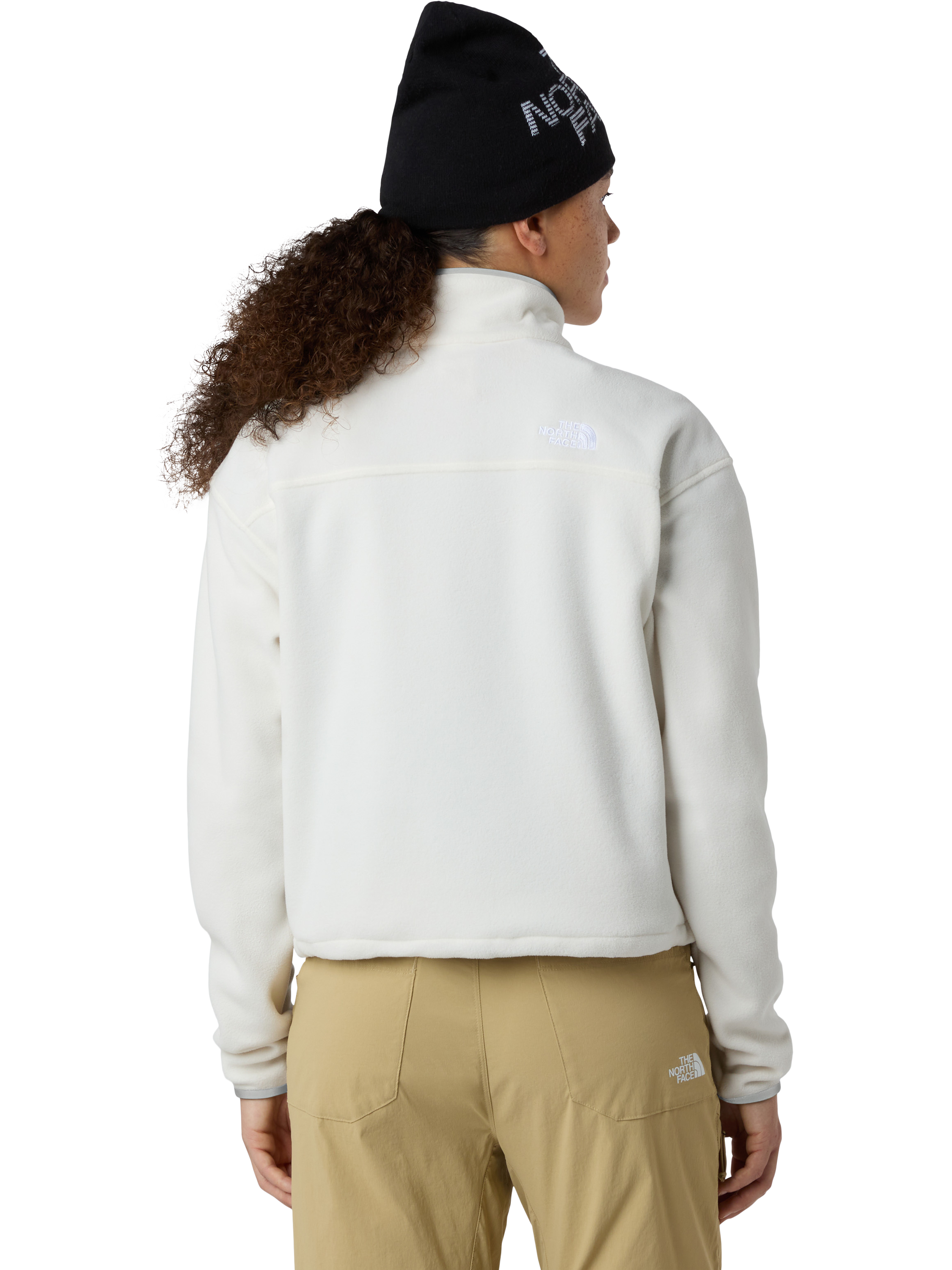 Product image 2 of 5, which shows The North Face Glacier 1/2 Zip Fleece, White Dune, L