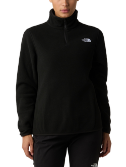 The North Face Women's Glacier 1/4 Zip Fleece, Black, Black