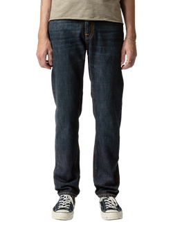 Nudie Jeans Gritty Jackson Cotton Regular Fit Jeans, Aged Indigo