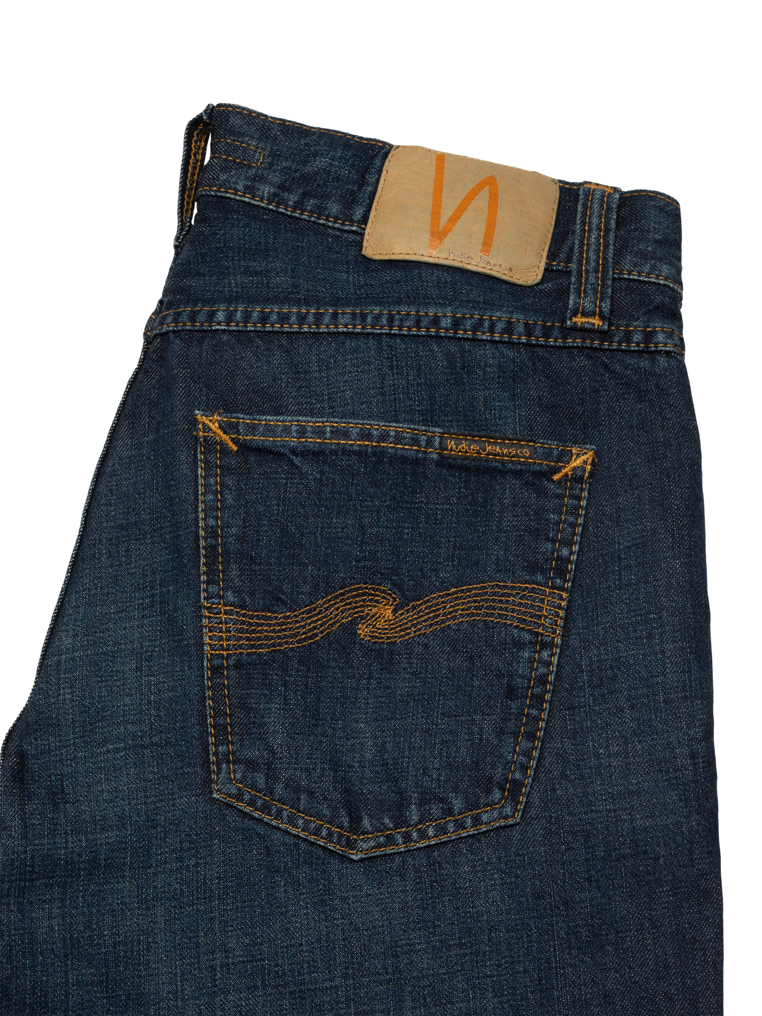 Product image 5 of 6, which shows Nudie Jeans Gritty Jackson Cotton Regular Fit Jeans , Aged Indigo, 30S