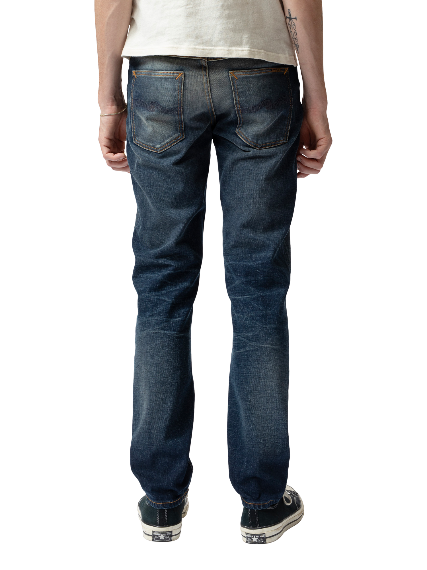 Product image 2 of 8, which shows Nudie Jeans Solid Ollie Cotton Regular Fit Jeans, Lost Light, 30S