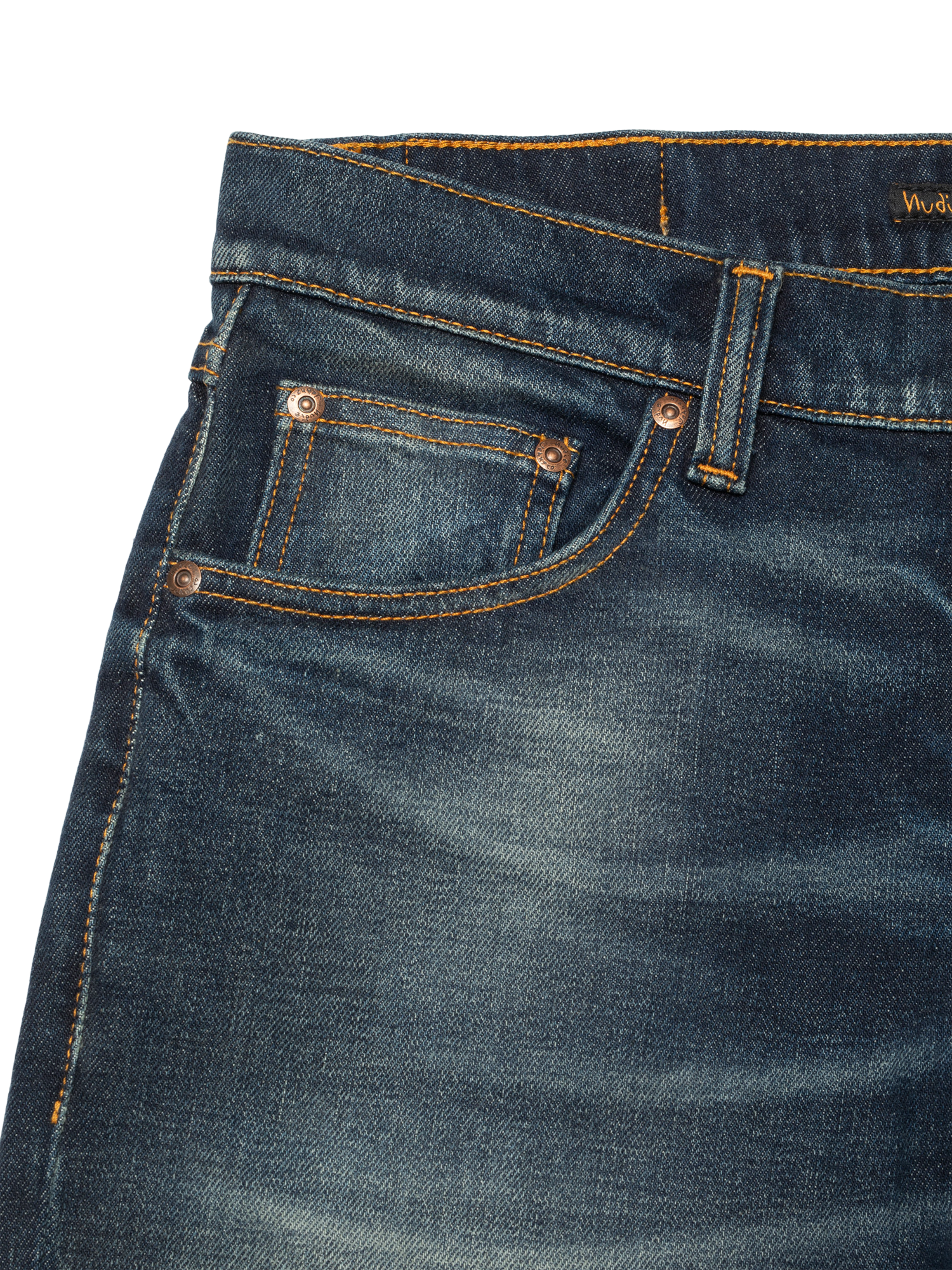 Product image 7 of 8, which shows Nudie Jeans Solid Ollie Cotton Regular Fit Jeans, Lost Light, 30S