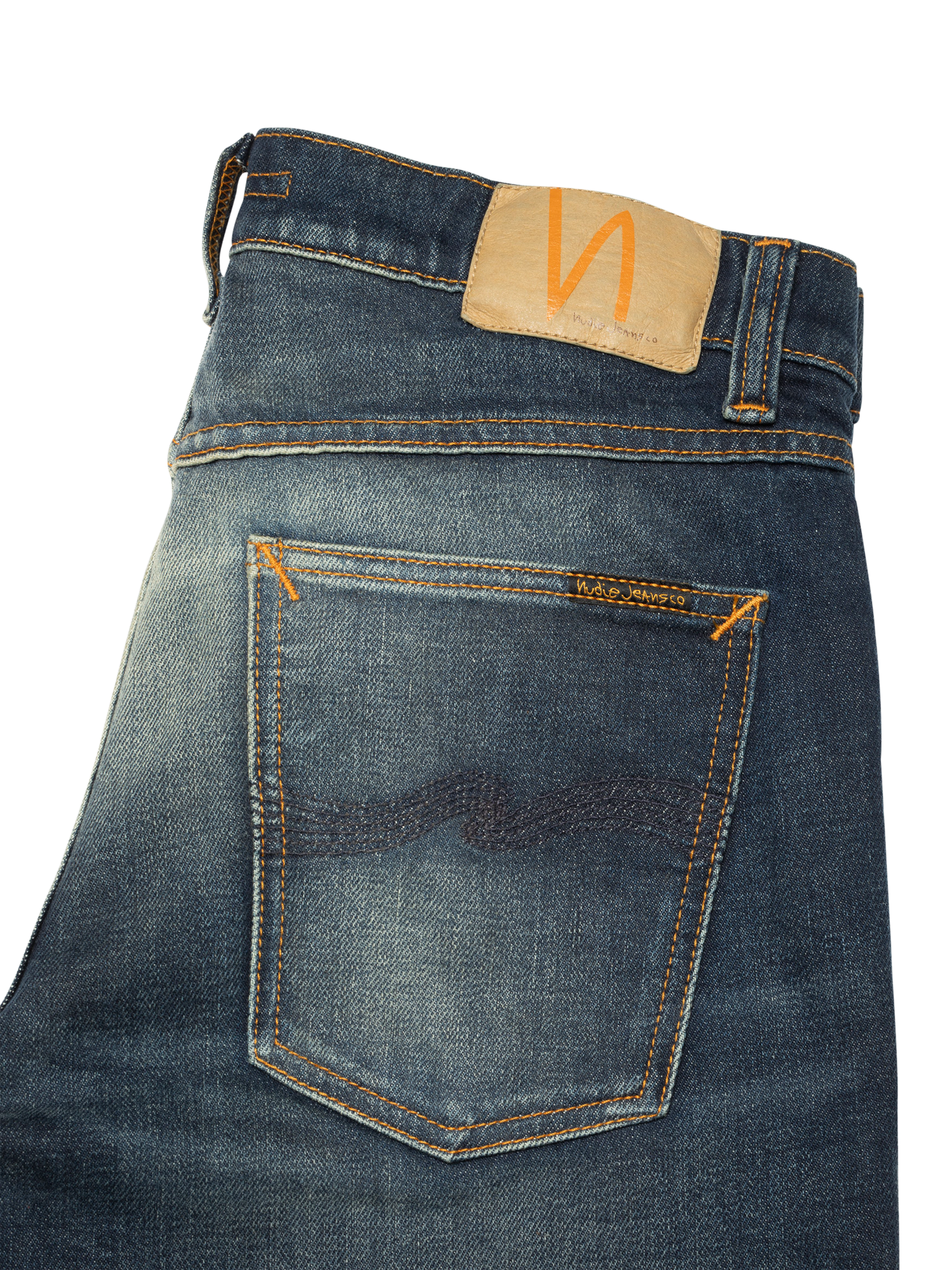 Product image 8 of 8, which shows Nudie Jeans Solid Ollie Cotton Regular Fit Jeans, Lost Light, 30S