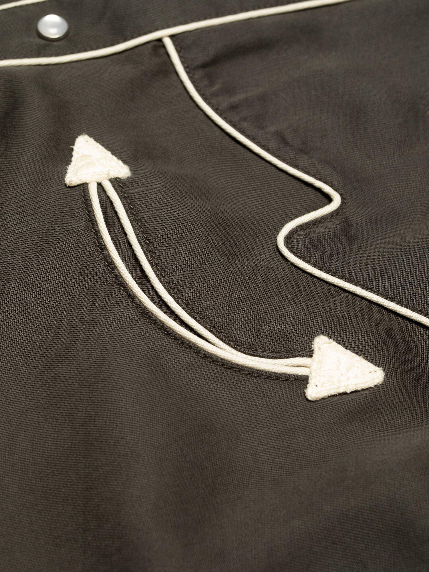 Product image 4 of 6, which shows Nudie Jeans Gonzo Western Shirt, Brown, S