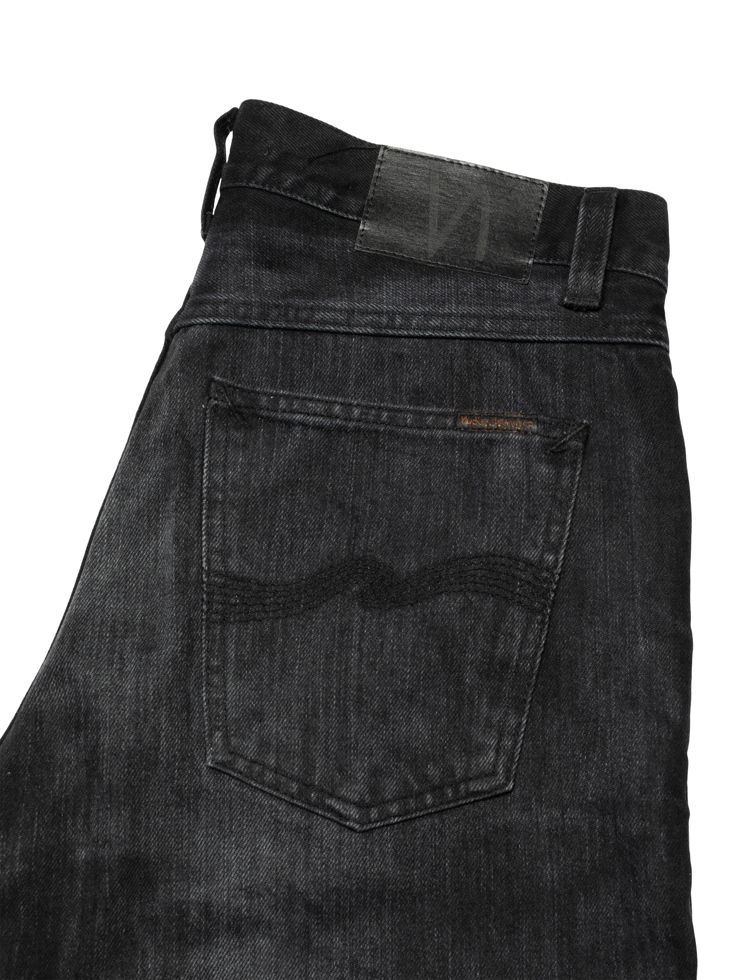 Product image 4 of 6, which shows Nudie Jeans Gritty Jackson Cotton Regular Fit Jeans, Scratched Tracks, 30S