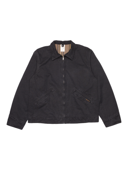 Nudie Jeans Blake Cotton Zip Jacket, Black