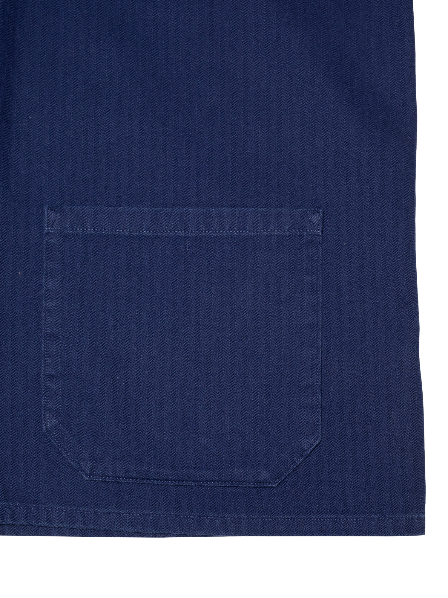 Product image 5 of 6, which shows Nudie Jeans Buddy Cotton Herringbone Chore Jacket, Blue, S