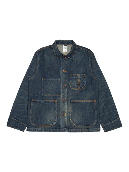 Nudie Jeans Howie Cotton Chore Jacket, Blue