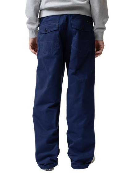 Nudie Jeans Loose-Fit Tuff Tony Trousers, Deep Blue - view 2, Deep Blue