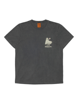 Nudie Jeans Roy Pale Tracks Cotton Short Sleeve Crew Neck T-Shirt, Anthracite