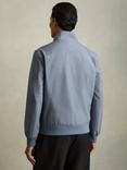 Reiss Rufus Zip-Through Funnel-Neck Jacket, Airforce Blue