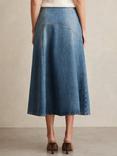 Reiss Fee Denim Midi Skirt